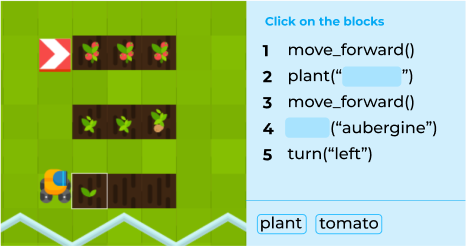 Farmbot: Código Faltante con Bloques